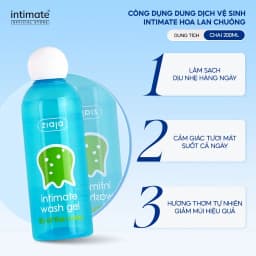 Thumbnail Dung Dịch Vệ Sinh Phụ Nữ Intimate Hoa Lan Chuông ZIAJA Mùi Thơm Dịu Nhẹ Giúp Làm Sạch, Khử Mùi Hôi 200ml 2
