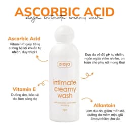 Thumbnail Dung Dịch Vệ Sinh Phụ Nữ Intimate With Ascorbic Acid ZIAJA Giảm Mùi Hôi, Hỗ Trợ Làm Sáng 200ml 3