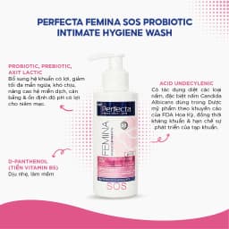 Thumbnail Dung dịch vệ sinh phụ nữ Perfecta Pharmacy Femina SOS Probiotic Intimate Hygiene Wash làm giảm kích ứng, mẩn đỏ 150ml 2