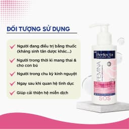 Thumbnail Dung dịch vệ sinh phụ nữ Perfecta Pharmacy Femina SOS Probiotic Intimate Hygiene Wash làm giảm kích ứng, mẩn đỏ 150ml 4