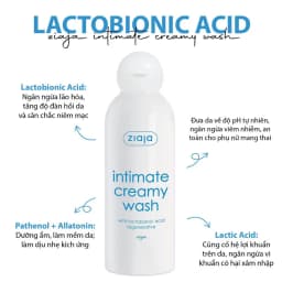 Thumbnail Dung Dịch Vệ Sinh Phụ Nữ Intimate With Lactobionic Acid ZIAJA Giúp Khử Mùi, Tăng Đàn Hồi Cho Da 200ml 4