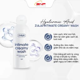 Thumbnail Dung dịch vệ sinh phụ nữ Intimate Ziaja bổ sung Hyaluronic dưỡng ẩm dịu nhẹ, khử mùi hôi, ổn định độ pH 200ml 4