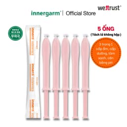 Thumbnail Dung dịch vệ sinh phụ nữ Innergam Vegan Moisture Feminine Foam Wash & 5 ống Innergarm Multicare Essence Gel (Cam) 1