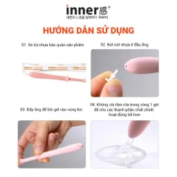 Thumbnail Dung dịch vệ sinh phụ nữ Innergam Vegan Moisture Feminine Foam Wash & 5 ống Innergarm Multicare Essence Gel (Cam) 4