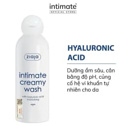 Thumbnail Dung Dịch Vệ Sinh Phụ Nữ Intimate With Hyaluronic Acid ZIAJA Giúp Cân Bằng pH, Dưỡng Ẩm, Làm Sạch 200ml 1