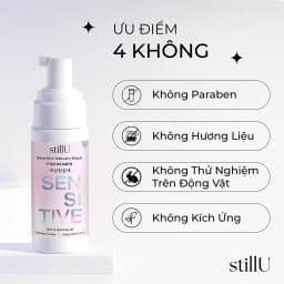 Thumbnail Dung Dịch Vệ Sinh Phụ Nữ Tạo Bọt stillU Sensitive Women 100ml Dịu Nhẹ Dưỡng Ẩm Ngừa Viêm Ngứa 2