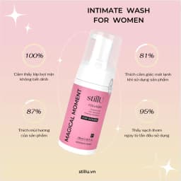 Thumbnail Dung Dịch Vệ Sinh Phụ Nữ Tạo Bọt stillU Magical Moment 100ml Mùi Nước Hoa Dịu Nhẹ Khử Mùi Ngừa Viêm 3