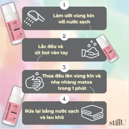 Thumbnail Dung Dịch Vệ Sinh Phụ Nữ Tạo Bọt stillU Magical Moment 100ml Mùi Nước Hoa Dịu Nhẹ Khử Mùi Ngừa Viêm 4