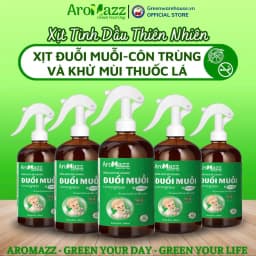 Thumbnail Đuổi Muỗi Từ Tinh Dầu Sả Chanh AroMazz Xua Đuổi Côn Trùng-Kiến Ba Khoang-Khử Mùi Chai Lớn 300ml 1