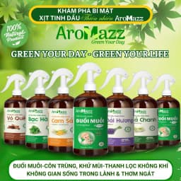 Thumbnail Đuổi Muỗi Từ Tinh Dầu Sả Chanh AroMazz Xua Đuổi Côn Trùng-Kiến Ba Khoang-Khử Mùi Chai Lớn 300ml 4