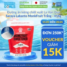 Thumbnail Đường ăn kiêng La Hán Quả Saraya Lakanto MonkFruit Trắng, 0 Calo, 0 tăng đường huyết, 0 biến đổi gen - 454g 1