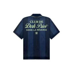 Thumbnail DVRK - Áo Polo Jersey Sọc Cổ Khóa Kéo Màu Xanh Midnight Blue-DVRK-25S 3