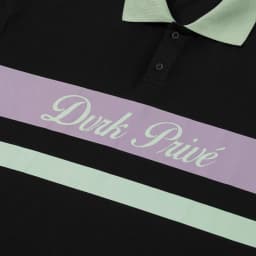 Thumbnail DVRK - Áo Polo Tay Ngắn Họa Tiết Sọc Ngang Rugby Màu Đen-DVRK-25R 3
