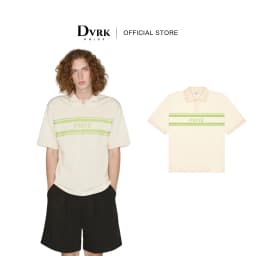Thumbnail DVRK - Áo Polo Tay Ngắn Họa Tiết Sọc Ngang Màu Kem -DVRK-24W 1