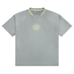 Thumbnail DVRK - Áo Thun Baseball Tay Ngắn Cổ Sọc Form Loose Màu Xám-DVRK-25R 1