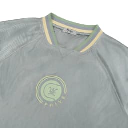 Thumbnail DVRK - Áo Thun Baseball Tay Ngắn Cổ Sọc Form Loose Màu Xám-DVRK-25R 3