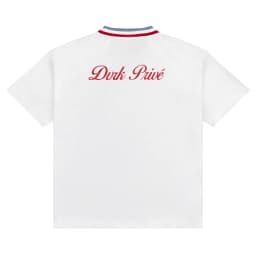 Thumbnail DVRK - Áo Thun Baseball Tay Ngắn Cổ Sọc Form Loose Màu Trắng-DVRK-25R 2