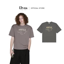 Thumbnail DVRK - Áo Thun Form Boxy Họa Tiết Dachshund Màu Xám-DVRK-24W 1