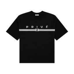 Thumbnail DVRK - Áo Thun Form Boxy Họa Tiết Faded Bar Logo Màu Đen-DVRK-24W 2