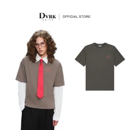 Thumbnail DVRK - Áo Thun Tay Ngắn Form Boxy In Logo Rêverie Màu Xám-DVRK-25S 1