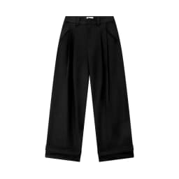 Thumbnail DVRK - Quần Tây Ống Rộng Xếp Ly Thêu Logo Màu Đen-DVRK-24F 2