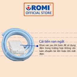 Thumbnail Đệm hơi chống loét OROMI HF608 - Nệm chống hăm, hoại tử 2 chế độ (Có van ngắt luân chuyển) 4