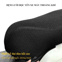 Thumbnail Đệm lưới bọc yên xe máy MYT Bọc lưới 3D lót yên xe máy chống nóng chống trượt thoải mái Polyester chất lượng cao 4
