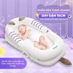 Thumbnail Đệm ngủ mèo trắng Chilux - Định hình tư thế nằm khoa học, hỗ trợ bé ngủ ngon 3