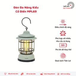 Thumbnail Đèn Đa Năng cắm trại iCore MPL69 Camping Kiểu Cổ Điển dã ngoại chống nước pin AA - Hàng chính hãng 2