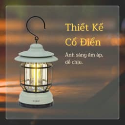 Thumbnail Đèn Đa Năng cắm trại iCore MPL69 Camping Kiểu Cổ Điển dã ngoại chống nước pin AA - Hàng chính hãng 3