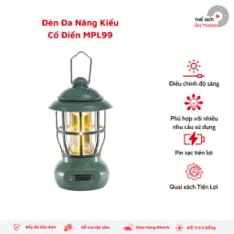 Thumbnail Đèn Đa Năng cắm trại iCore MPL99 Kiểu Cổ Điển pin sạc USB dung lượng 1200mAh - Hàng chính hãng 2