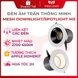 Thumbnail Đèn led âm trần Spotlight Yeelight M3 chiếu điểm, Ra95 , nhiệt màu 2700-6500k , Hỗ trợ Homekit, cần Hub 1