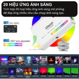 Thumbnail Đèn Led đổi màu HOSAN ulanzi VL120 RGB hỗ trợ quay phim chụp ảnh tích hợp 20 hiệu ứng ánh sáng ấn tượng 3