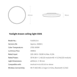 Thumbnail Đèn Led Ốp Trần Thông Minh Yeelight Arwen S450 và S550 - 50W Led RGB - Hỗ trợ Homekit - BH 12 Tháng 3