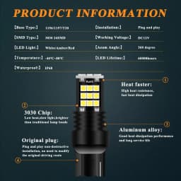 Thumbnail Đèn LED tín hiệu LYMOYO T20 1156 Ba15S cho xe hơi siêu sáng 1157w21w P21 5w 4