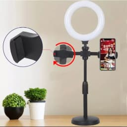 Thumbnail Đèn Livestream Để Bàn 2 Kẹp G40 Hỗ Trợ Livestream Quay Video, Giá Đỡ Điện Thoại Xoay 360 Độ -  HOLOCOM 2
