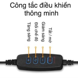 Thumbnail Đèn Livestream Để Bàn 2 Kẹp G40 Hỗ Trợ Livestream Quay Video, Giá Đỡ Điện Thoại Xoay 360 Độ -  HOLOCOM 4