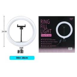 Thumbnail Đèn Livestream Kèm Chân Đỡ Điện Thoại 2m1 Size 26cm 30cm 33cm 36cm 45cm 54cm, Đèn Led Livestream 3 Màu - HOLOCOM 1