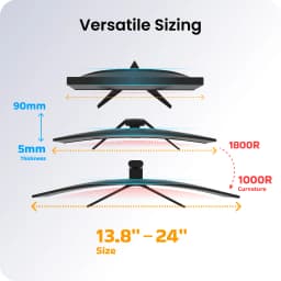 Thumbnail Đèn màn hình máy tính Yeelight Pura Monitor Light Bar, điều chỉnh ánh sáng, dùng được màn hình cong 3