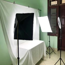 Thumbnail Đèn Studio Chụp ảnh, Quay phim, Livestream Chuyên Nghiệp, Cao 2m1 Softbox 50x70cm - HOLOCOM 4