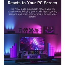 Thumbnail Đèn Yeelight Cube trang trí đa năng thông minh, nhiều hiệu ứng ánh sáng, gamesync, musicsyne 4