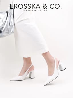Thumbnail Erosska - Giày cao gót nữ mũi nhọn kiểu dáng thanh lịch sang trọng cao 8cm màu đen - EH045 2