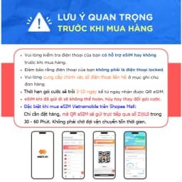 Thumbnail ESIM 4G Vietnamobile Data 7GB/Ngày + FREE Nội Mạng. Trọn Gói 1 Năm Không Nạp Tiền. Hàng Độc Quyền 2