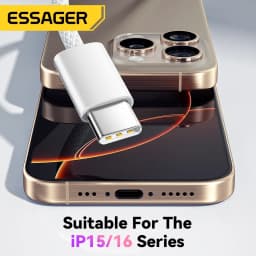 Thumbnail Essager Type C 60W Type-C Cáp dữ liệu sạc nhanh Type C cho huawei Infinix ip16 15 1