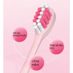 Thumbnail EVEBOT Bàn chải đánh răng điện trẻ em, Bàn chải đánh răng lông mềm rung siêu âm, Vệ sinh răng miệng, Chống nước IPX7, Sạc USB, 5 cấp độ có thể điều chỉnh 4