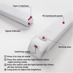 Thumbnail Evebot đèn ngủ cảm biến cơ thể người, tuổi thọ pin 100 ngày, lắp đặt từ tính không dây, sạc tiện lợi 4