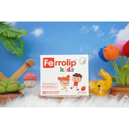 Thumbnail Ferrolip Kids Sắt Sinh Học Dạng Bột Hấp Thu Toàn Diện Vị Dâu Thơm Ngon Hộp 20 Gói 1