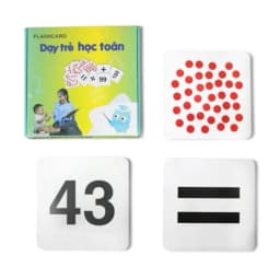 Thumbnail Flashcard Dạy Trẻ Học Toán Glenn Doman - Bộ 59 thẻ học thông minh phát triển tư duy logic cho trẻ từ 0-6 tuổi 1