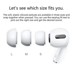 Thumbnail Fonken 1 Cặp Tai Nghe Silicon Mềm Vỏ Tai Nghe Nút Tai Cho AP Air-pod Pro 1 / 2 3