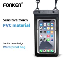 Thumbnail Fonken Chống Nước Vỏ Điện Thoại Túi Đôi Móc Dây Điện Thoại Thông Minh Di Động Cho Điện Thoại Max 6.7 / 7.5 inch 2